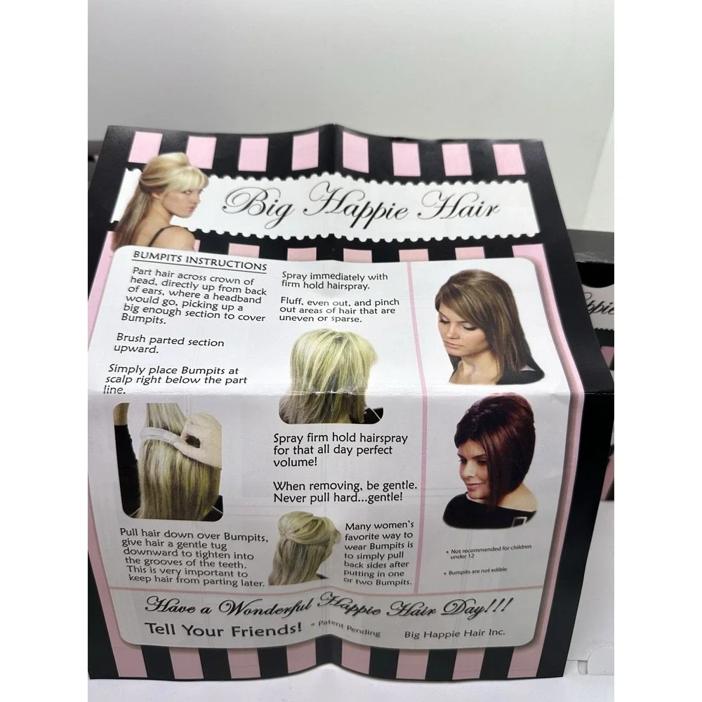 New‎ Bumpits Hair Volumizing Leave-In Inserts 5 Piece Warm Blonde